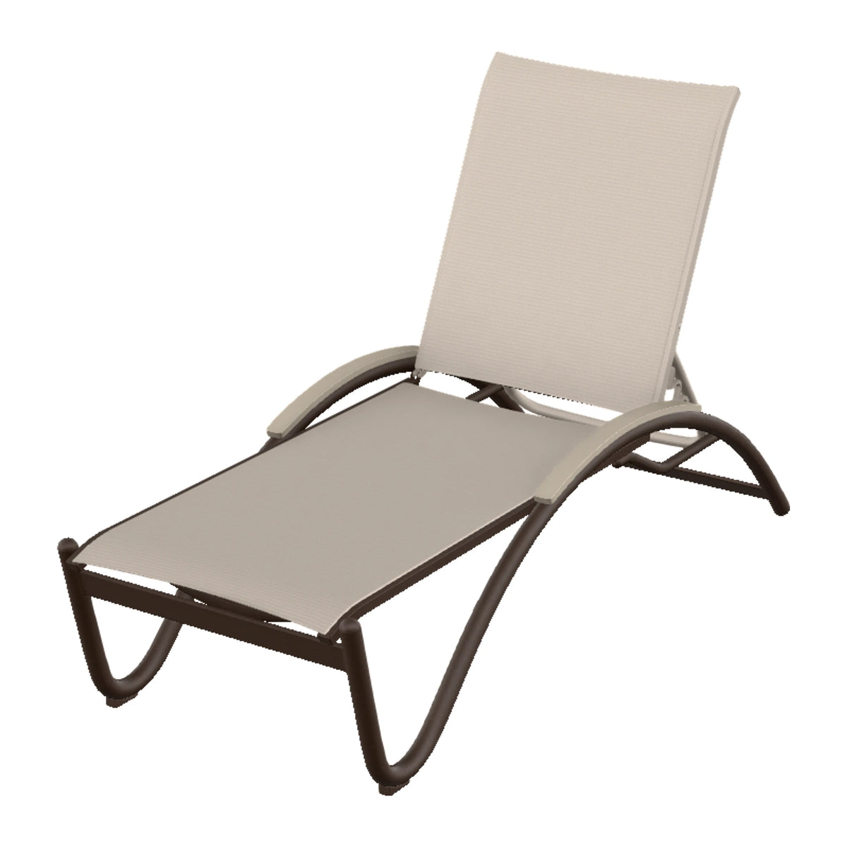 Helios Sling Chaise w/ Polymer Accents — Kona PC / Desert Accents