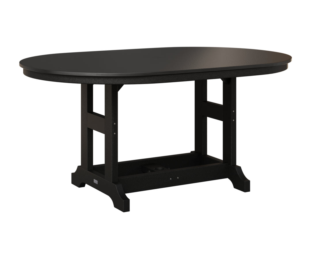 Garden Classic 44" x 64" Oblong Table - Hammered Top - Dining Height