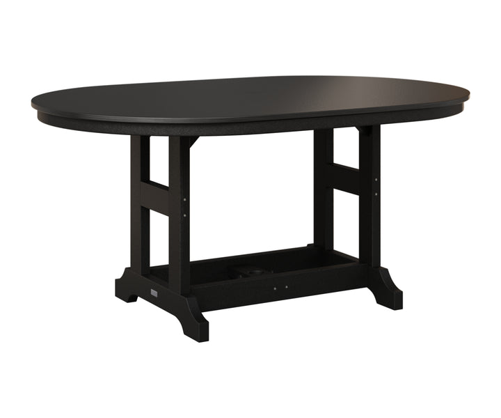 Garden Classic 44" x 64" Oblong Table - Hammered Top - Counter Height