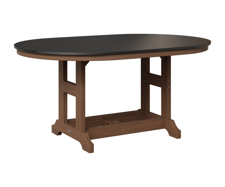 Garden Classic 44" x 64" Oblong Table - Hammered Top - Dining Height