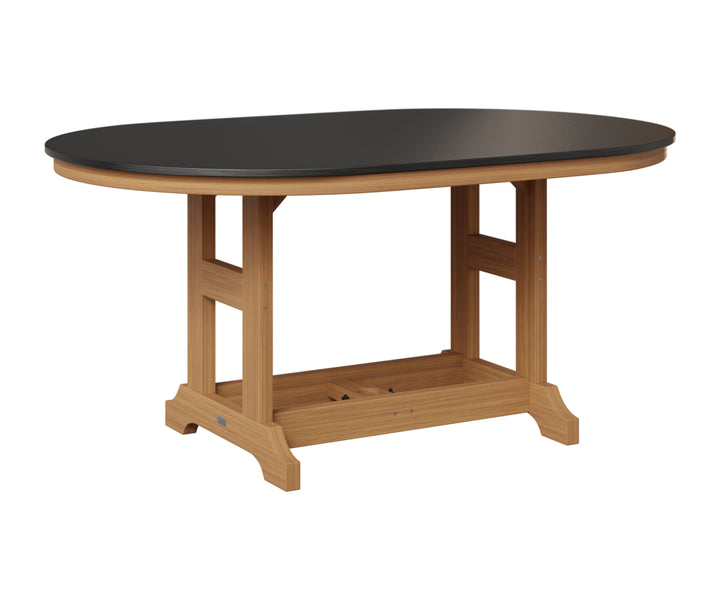 Garden Classic 44" x 64" Oblong Table - Hammered Top - Dining Height