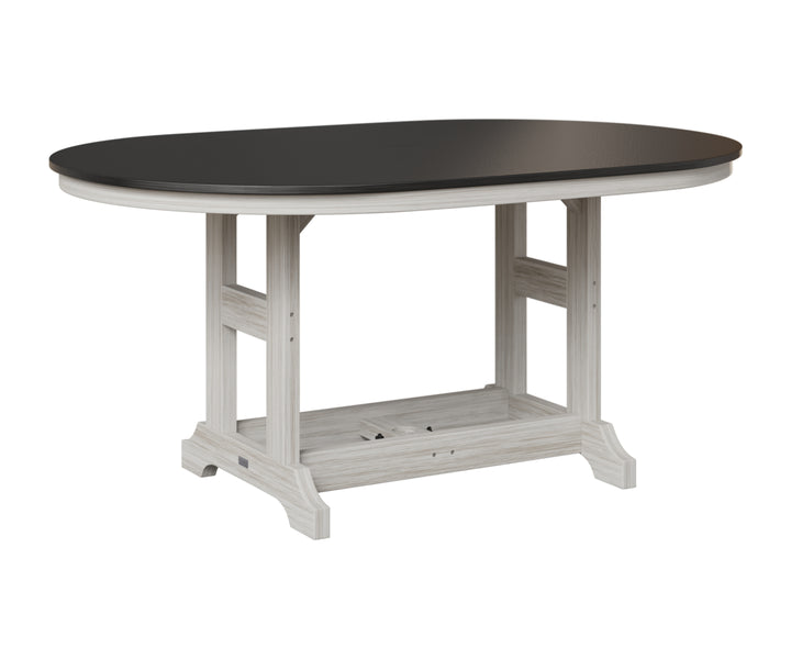 Garden Classic 44" x 64" Oblong Table - Hammered Top - Dining Height