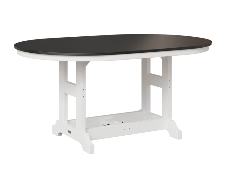 Garden Classic 44" x 64" Oblong Table - Hammered Top - Dining Height
