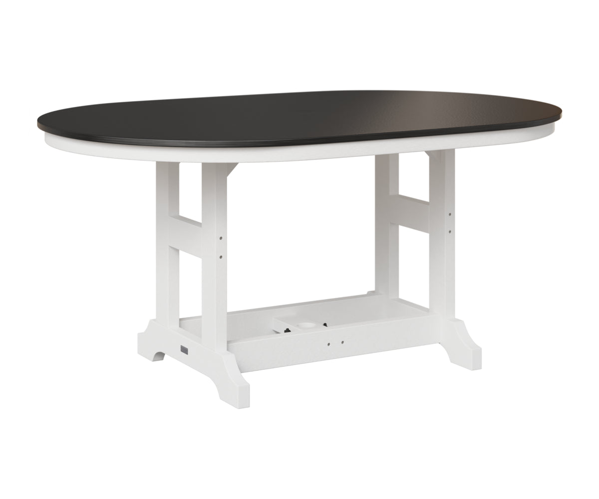Garden Classic 44" x 64" Oblong Table - Hammered Top - Counter Height