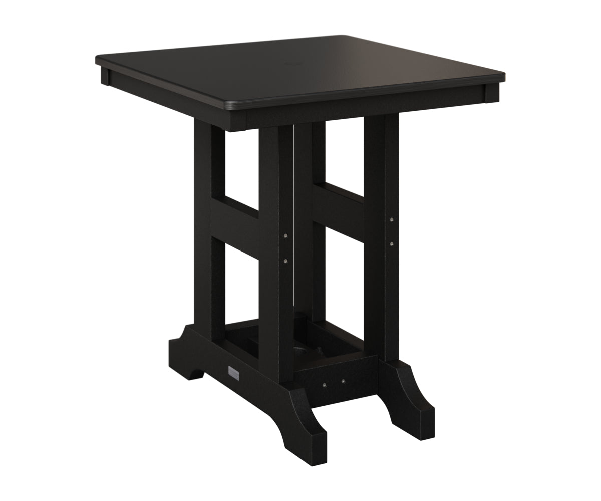 Garden Classic 28" Square Table - Hammered Top - Bar Height