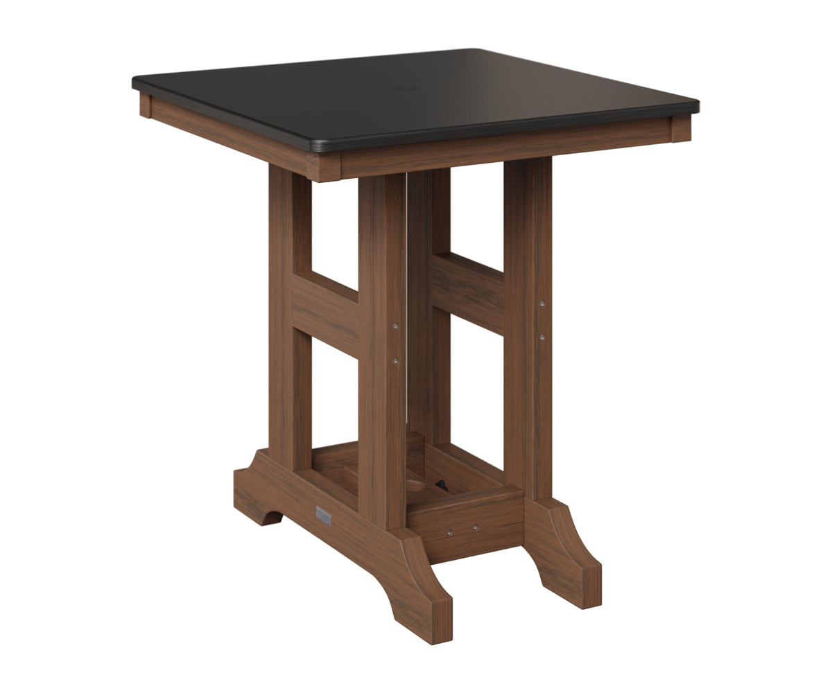 Garden Classic 28" Square Table - Hammered Top - Dining Height
