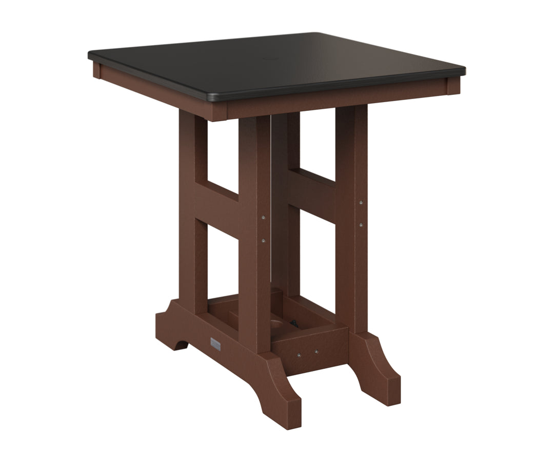 Garden Classic 28" Square Table - Hammered Top - Counter Height