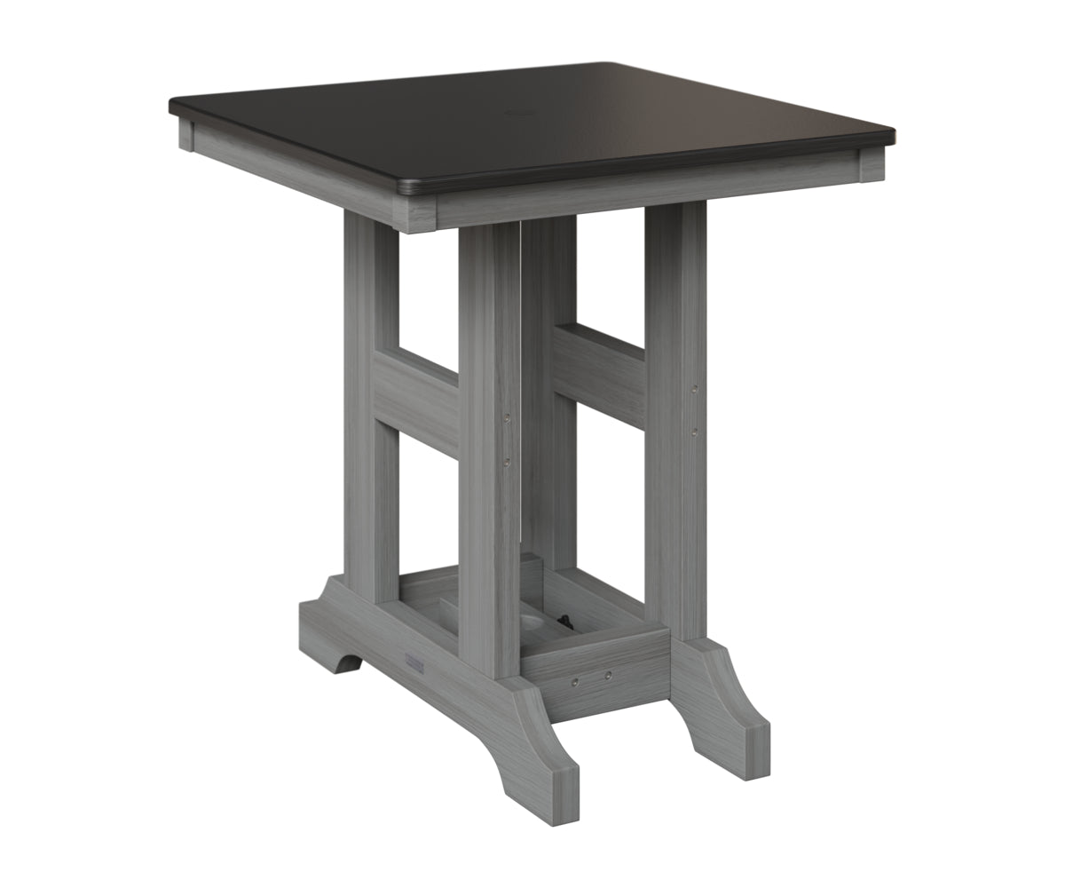 Garden Classic 28" Square Table - Hammered Top - Bar Height