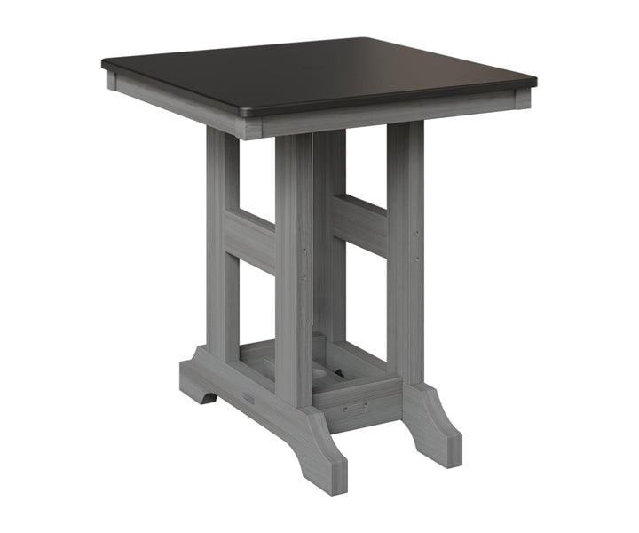 Garden Classic 28" Square Table - Hammered Top - Bar Height