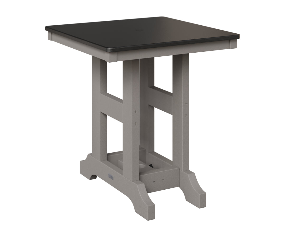 Garden Classic 28" Square Table - Hammered Top - Bar Height