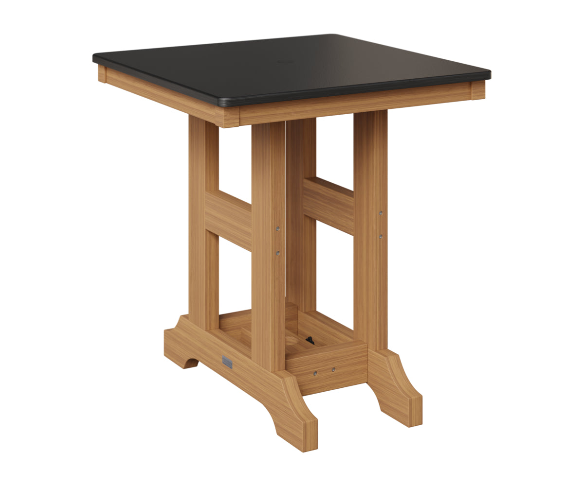 Garden Classic 28" Square Table - Hammered Top - Counter Height