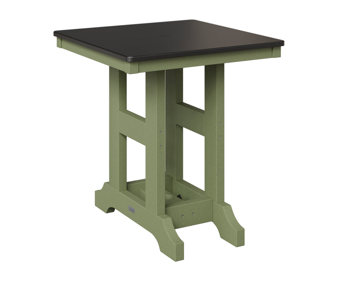 Garden Classic 28" Square Table - Hammered Top - Counter Height