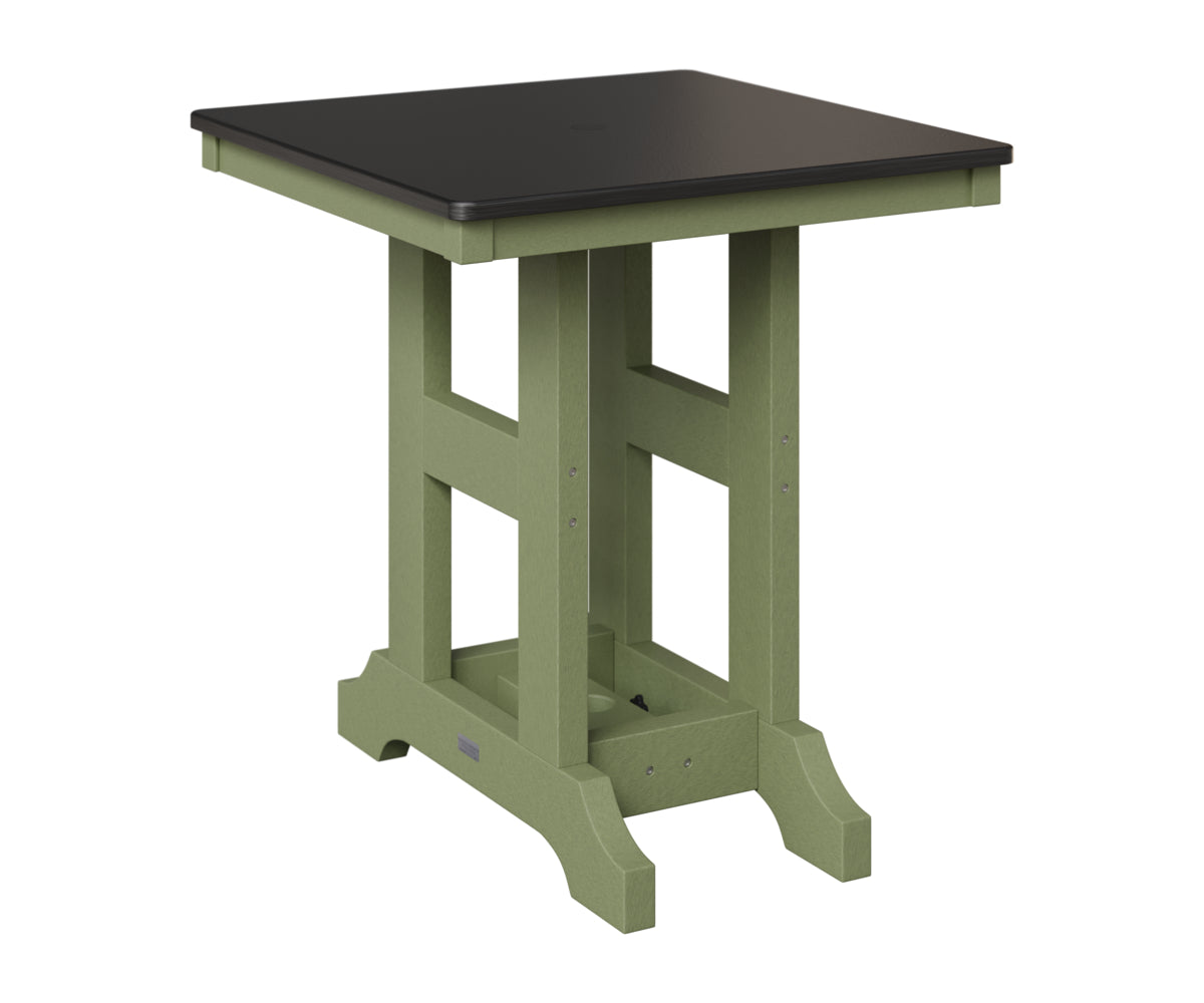 Garden Classic 28" Square Table - Hammered Top - Dining Height