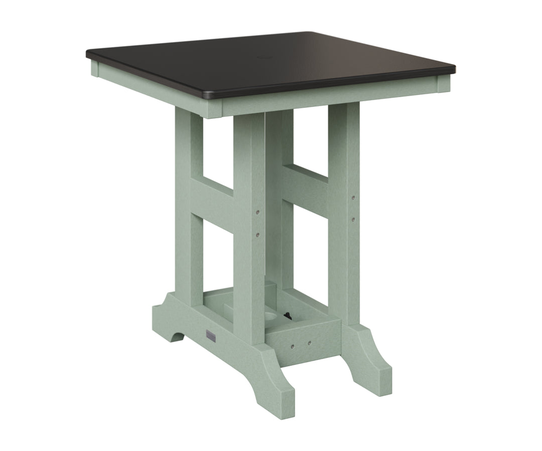 Garden Classic 28" Square Table - Hammered Top - Dining Height