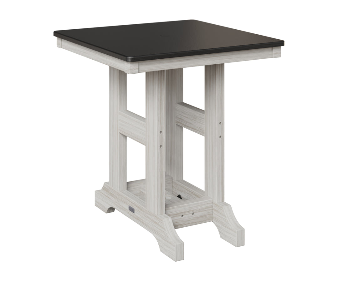 Garden Classic 28" Square Table - Hammered Top - Bar Height