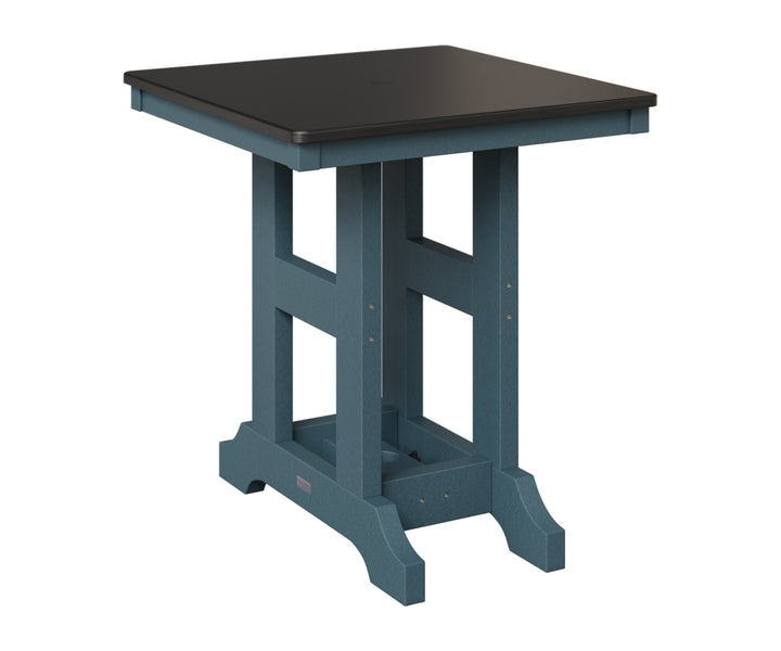 Garden Classic 28" Square Table - Hammered Top - Counter Height