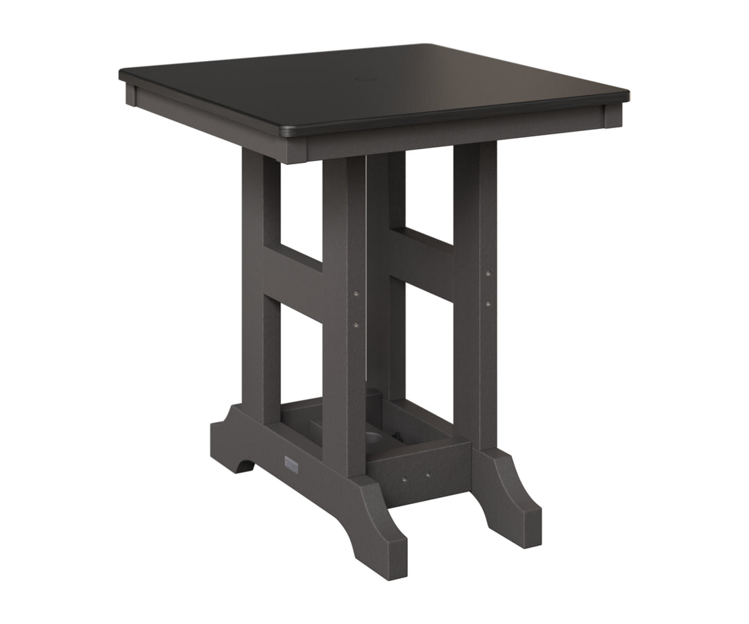 Garden Classic 28" Square Table - Hammered Top - Counter Height