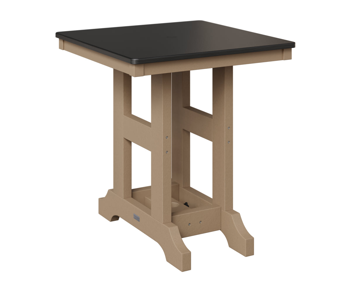 Garden Classic 28" Square Table - Hammered Top - Dining Height