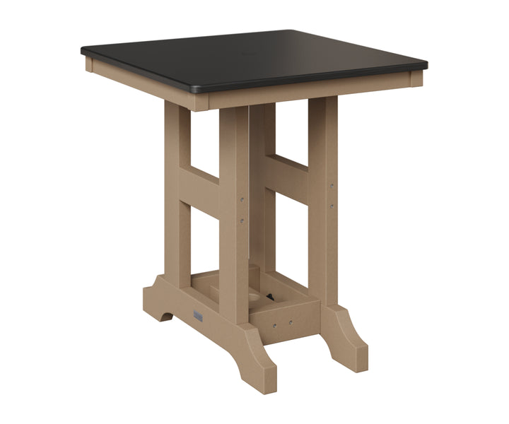 Garden Classic 28" Square Table - Hammered Top - Dining Height