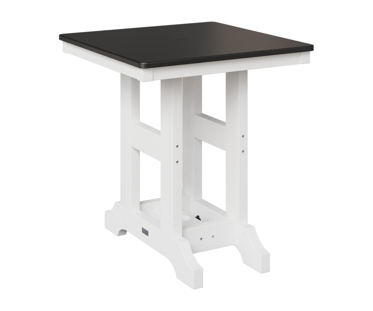 Garden Classic 28" Square Table - Hammered Top - Counter Height