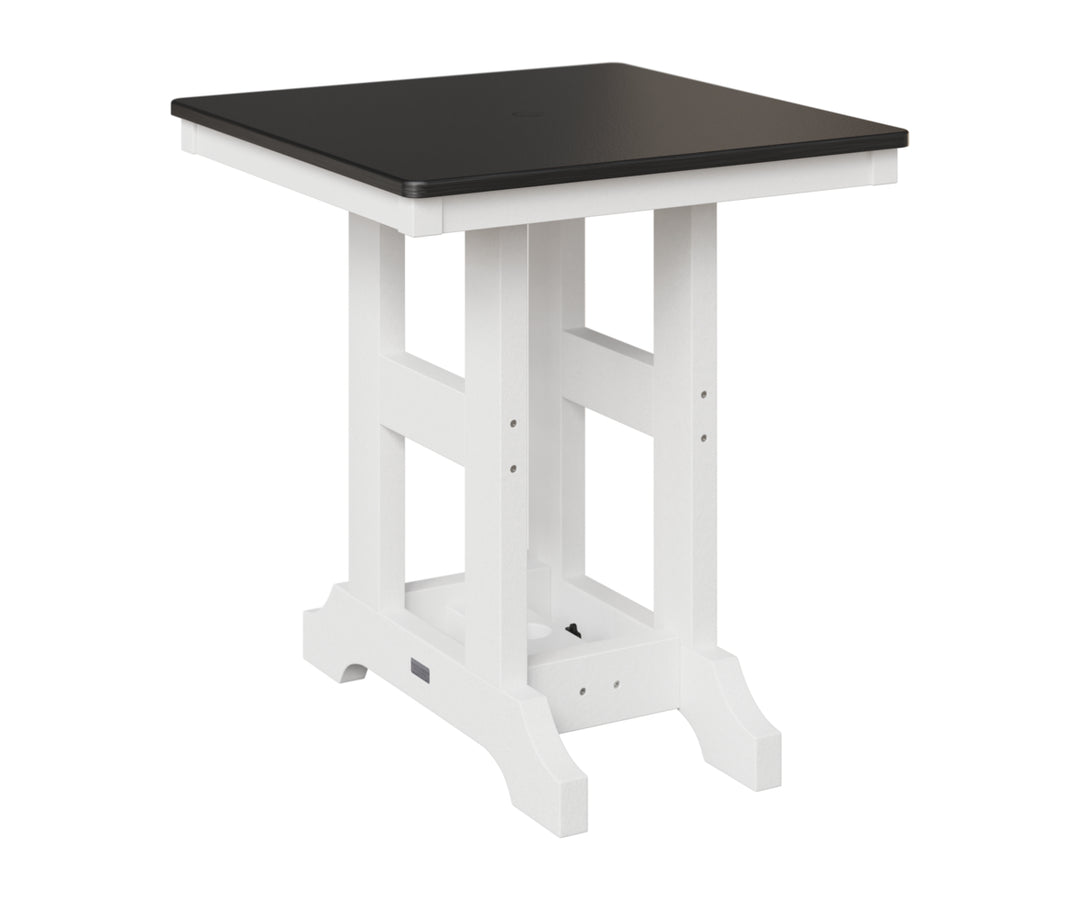 Garden Classic 28" Square Table - Hammered Top - Bar Height