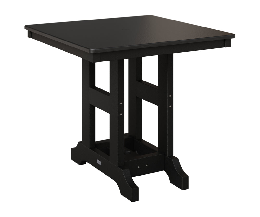 Garden Classic 33" x  33" Square Table - Hammered Top - Counter Height