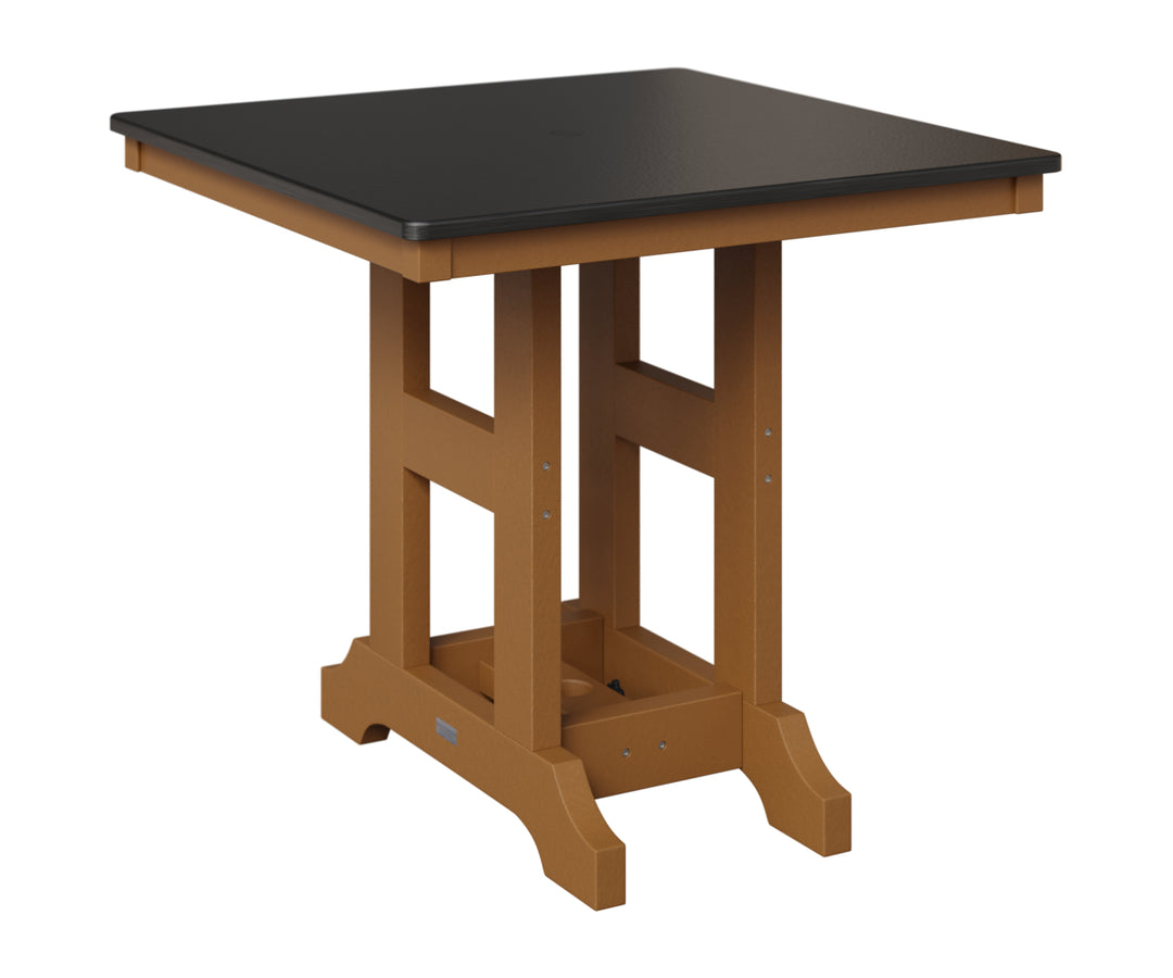 Garden Classic 33" x  33" Square Table - Hammered Top - Bar Height