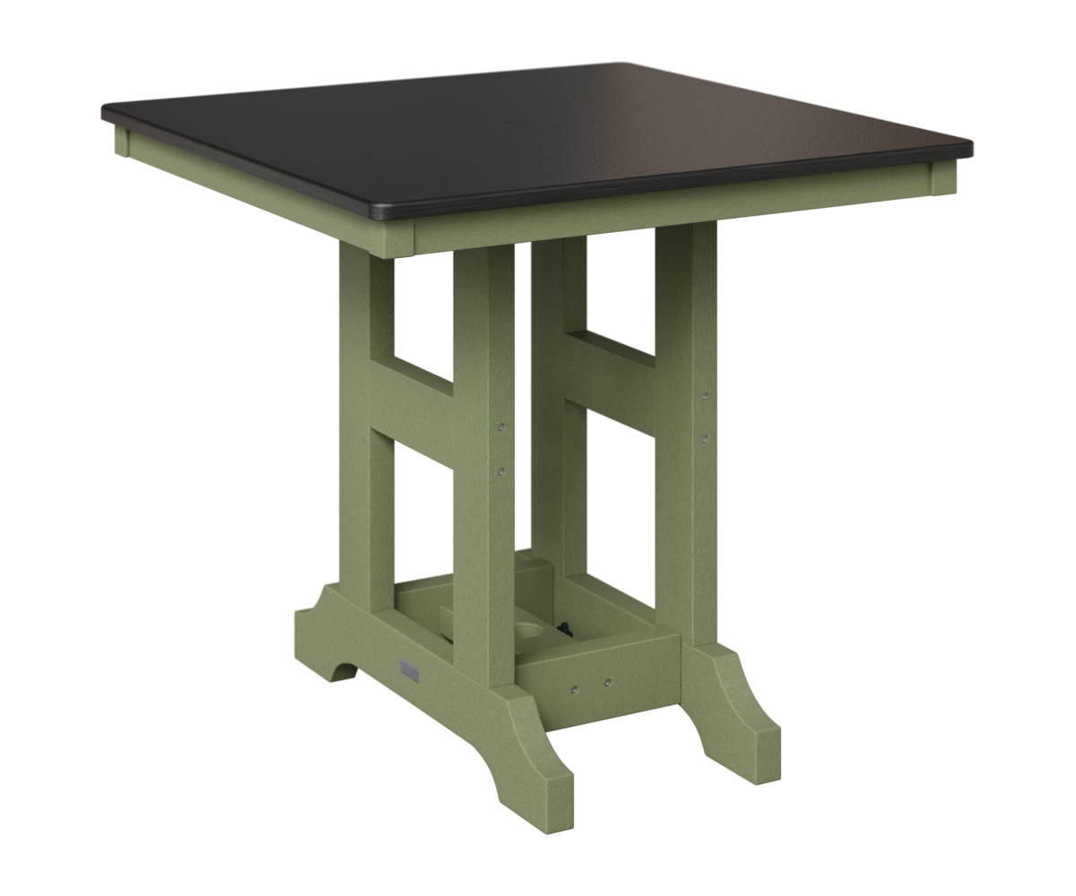 Garden Classic 33" x  33" Square Table - Hammered Top - Dining Height