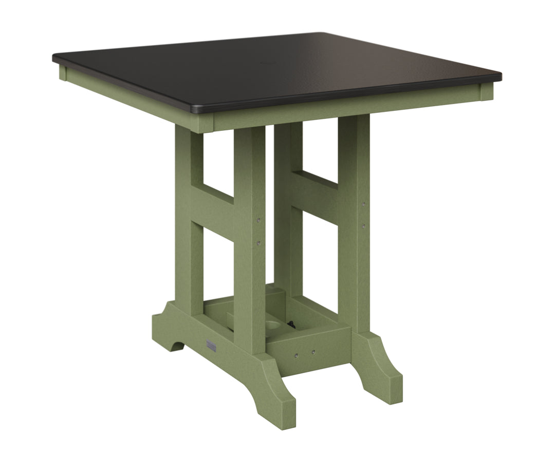 Garden Classic 33" x  33" Square Table - Hammered Top - Bar Height