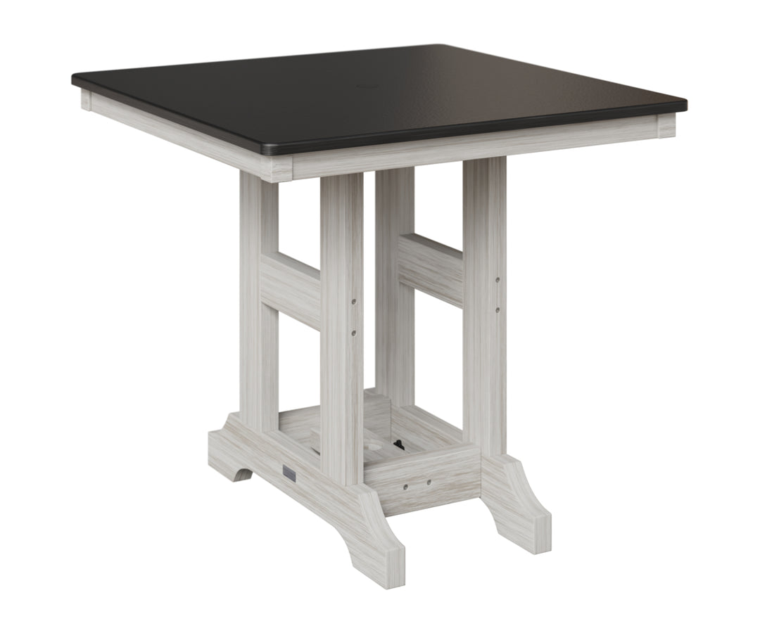 Garden Classic 33" x  33" Square Table - Hammered Top - Counter Height
