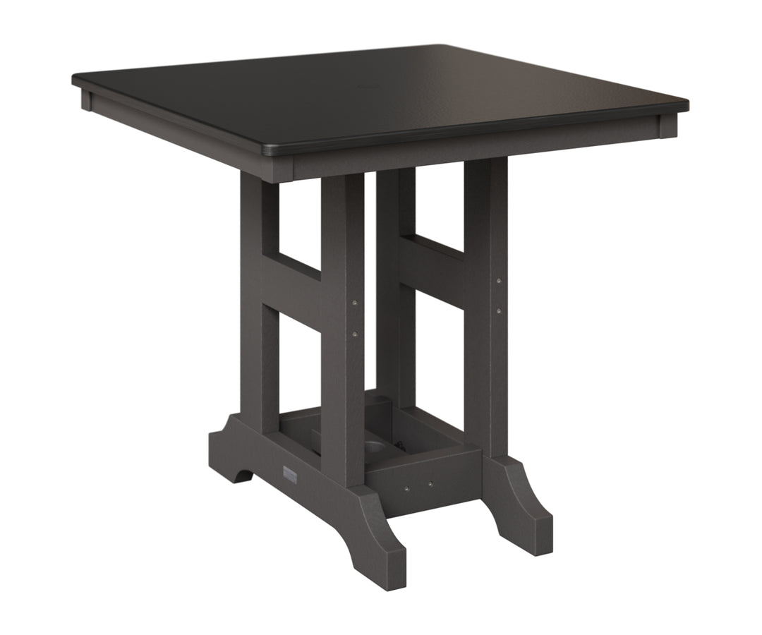 Garden Classic 33" x  33" Square Table - Hammered Top - Bar Height