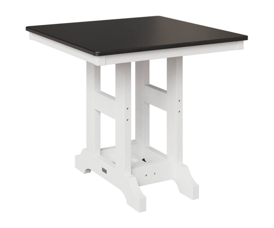 Garden Classic 33" x  33" Square Table - Hammered Top - Bar Height