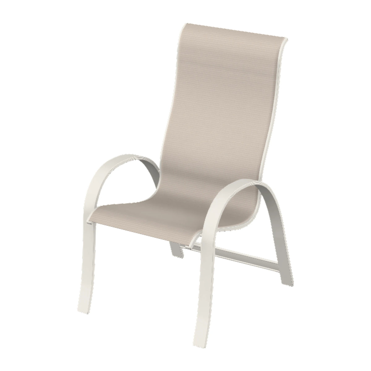 Aruba II Sling Supreme Height Armchair — Snow PC