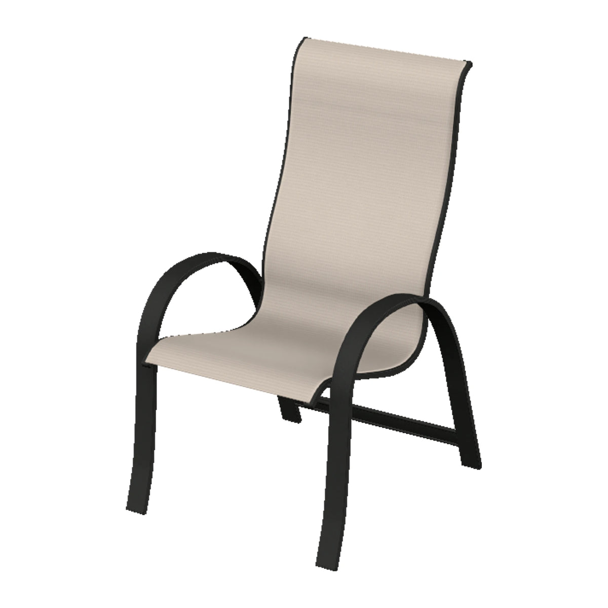 Aruba II Sling Supreme Height Armchair — Black PC