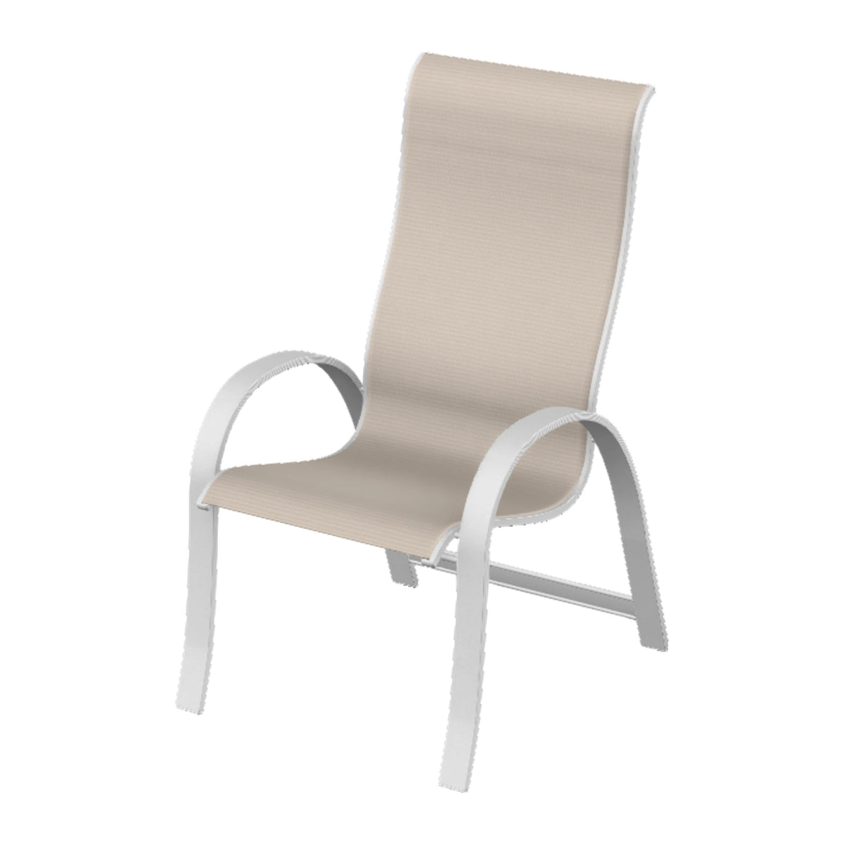 Aruba II Sling Supreme Height Armchair — White Txt PC