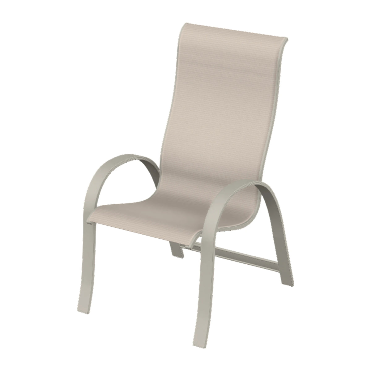 Aruba II Sling Supreme Height Armchair — Warm Grey PC