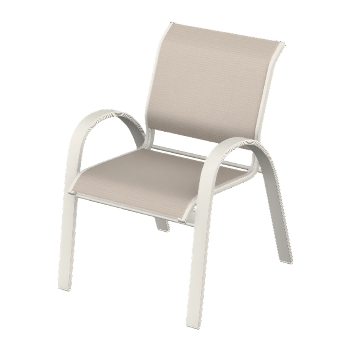 Aruba II Sling Dining Chair — Snow PC