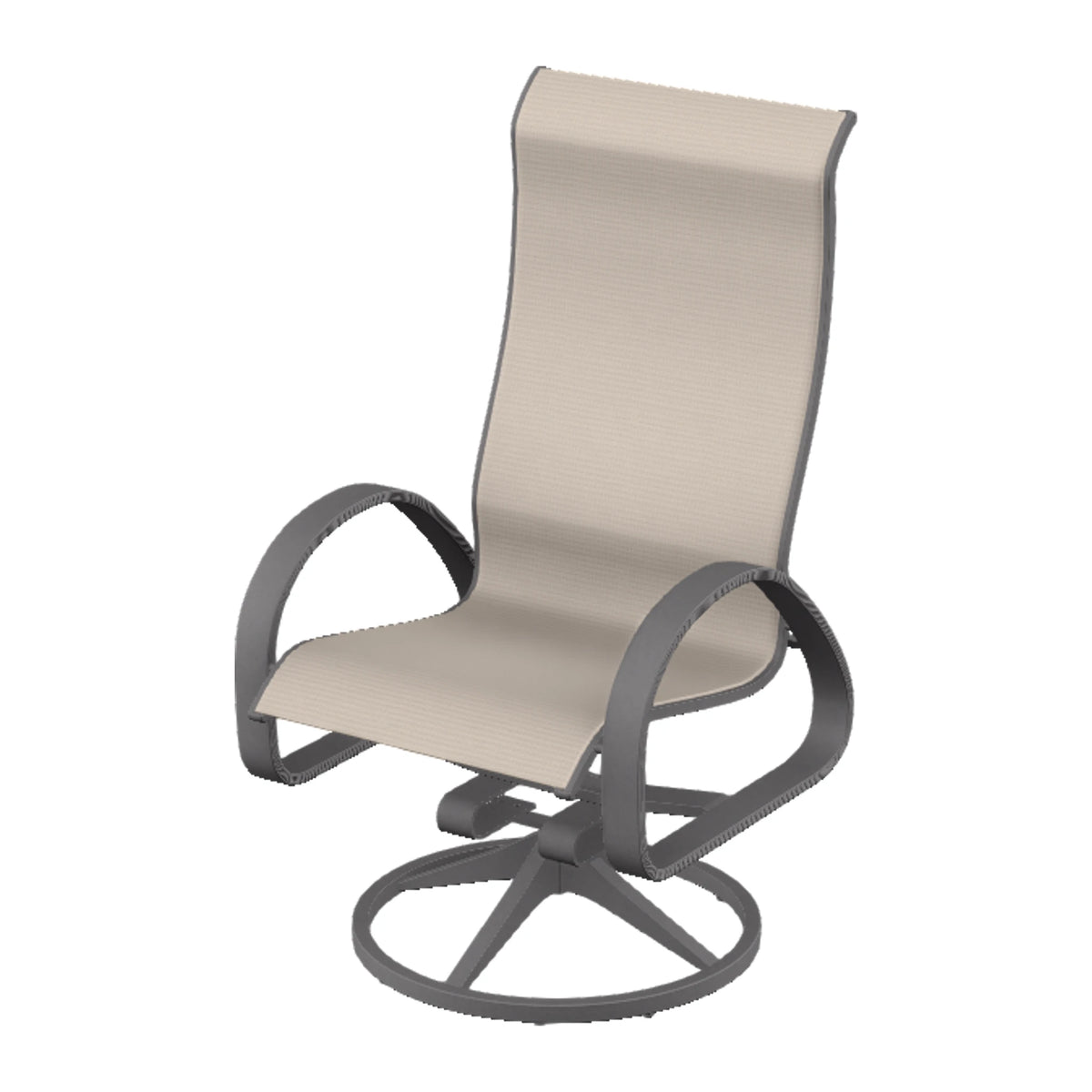Aruba II Sling Supreme Height Swivel Rocker — Graphite Txt PC