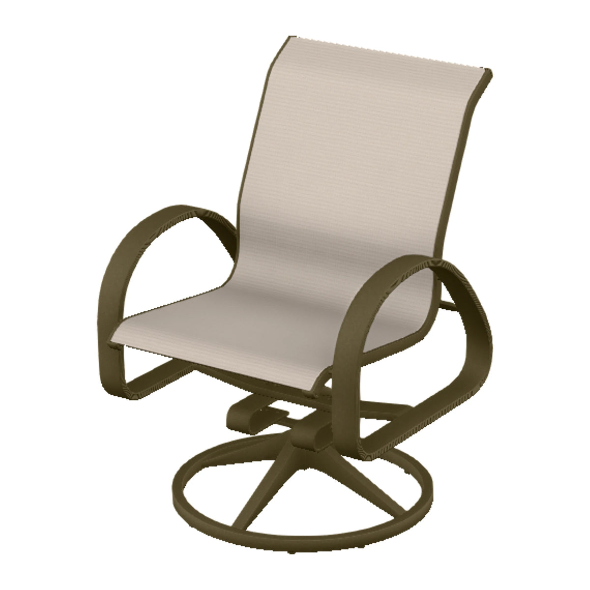 Aruba II Sling Swivel Rocker — Beachwood PC