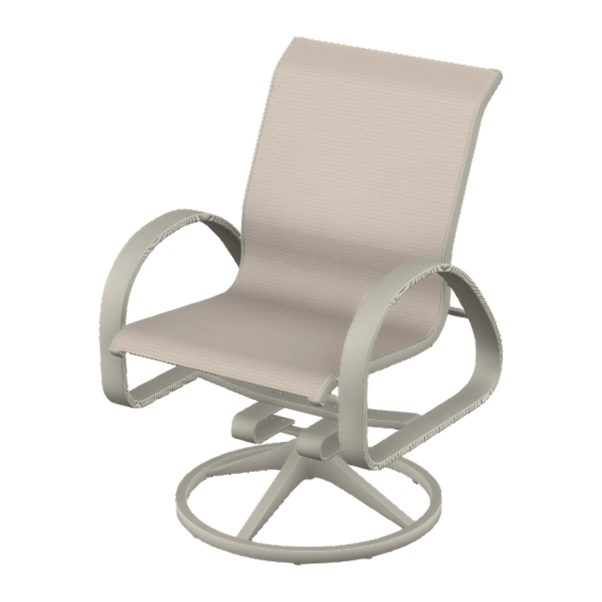 Aruba II Sling Swivel Rocker — Warm Grey PC