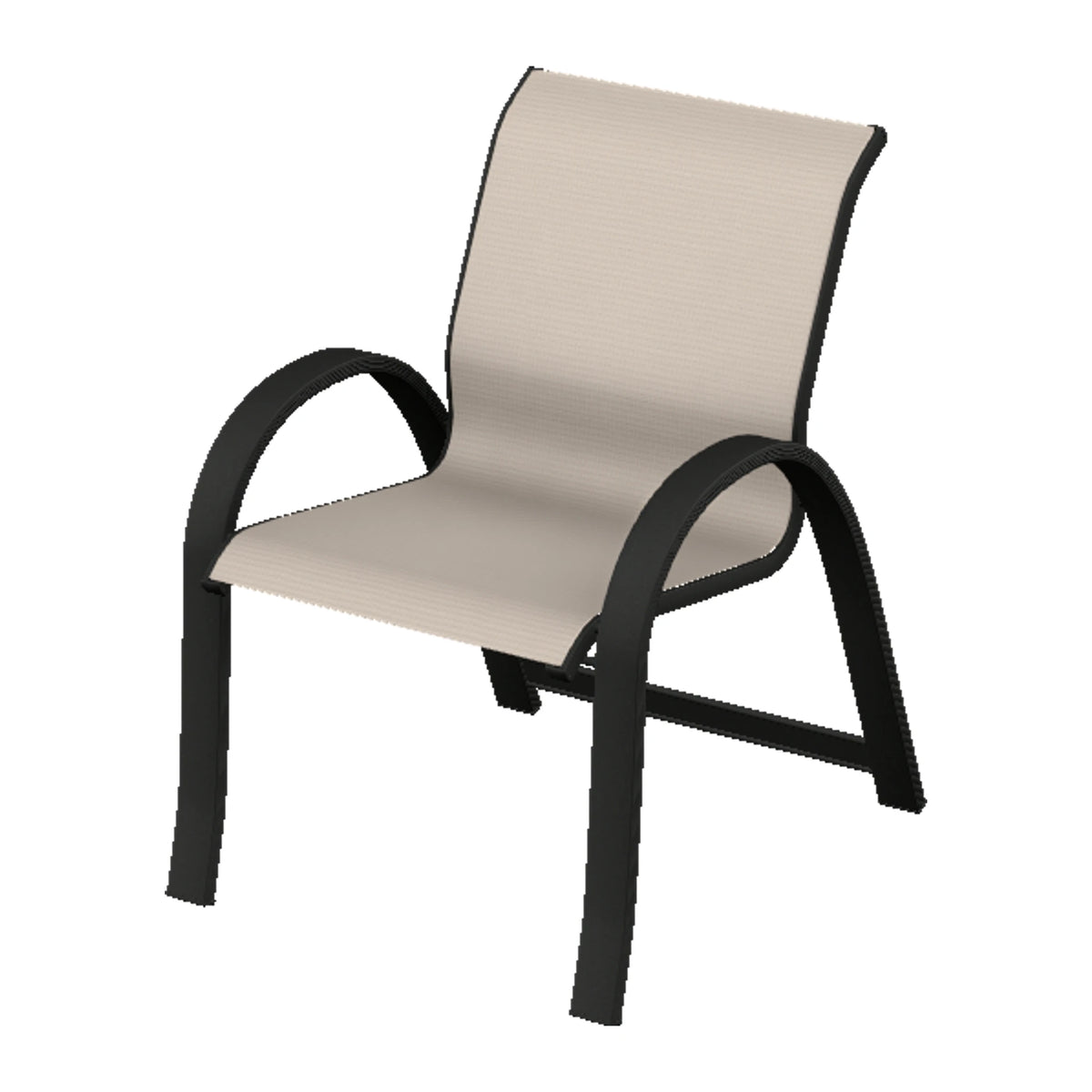 Aruba II Sling Armchair — Black PC