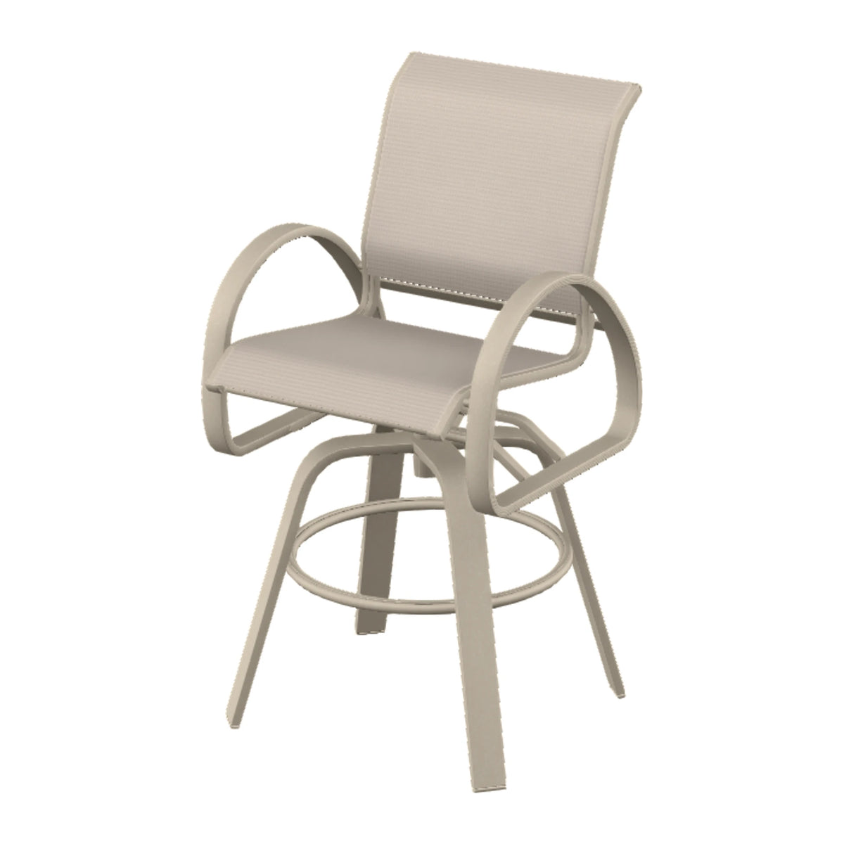 Aruba II Sling Bar Swivel Chair — Desert Sand PC