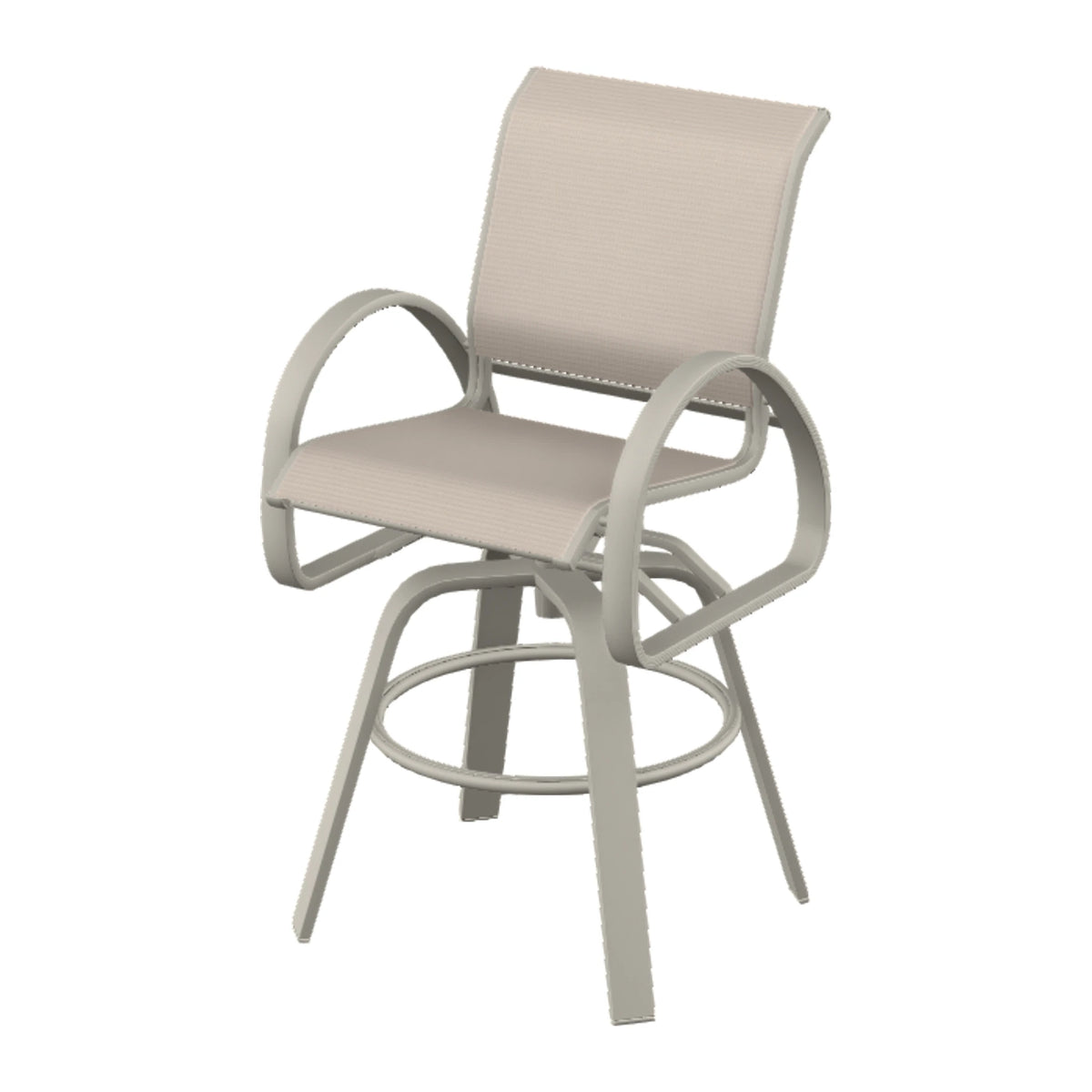 Aruba II Sling Bar Swivel Chair — Warm Grey PC