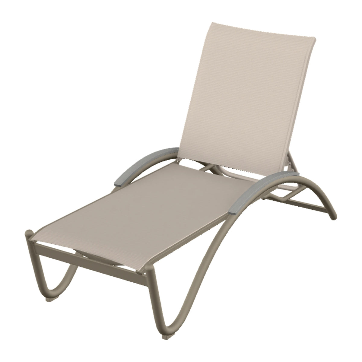 Helios Sling Chaise w/ Polymer Accents — Storm PC / Cape Grey Accents