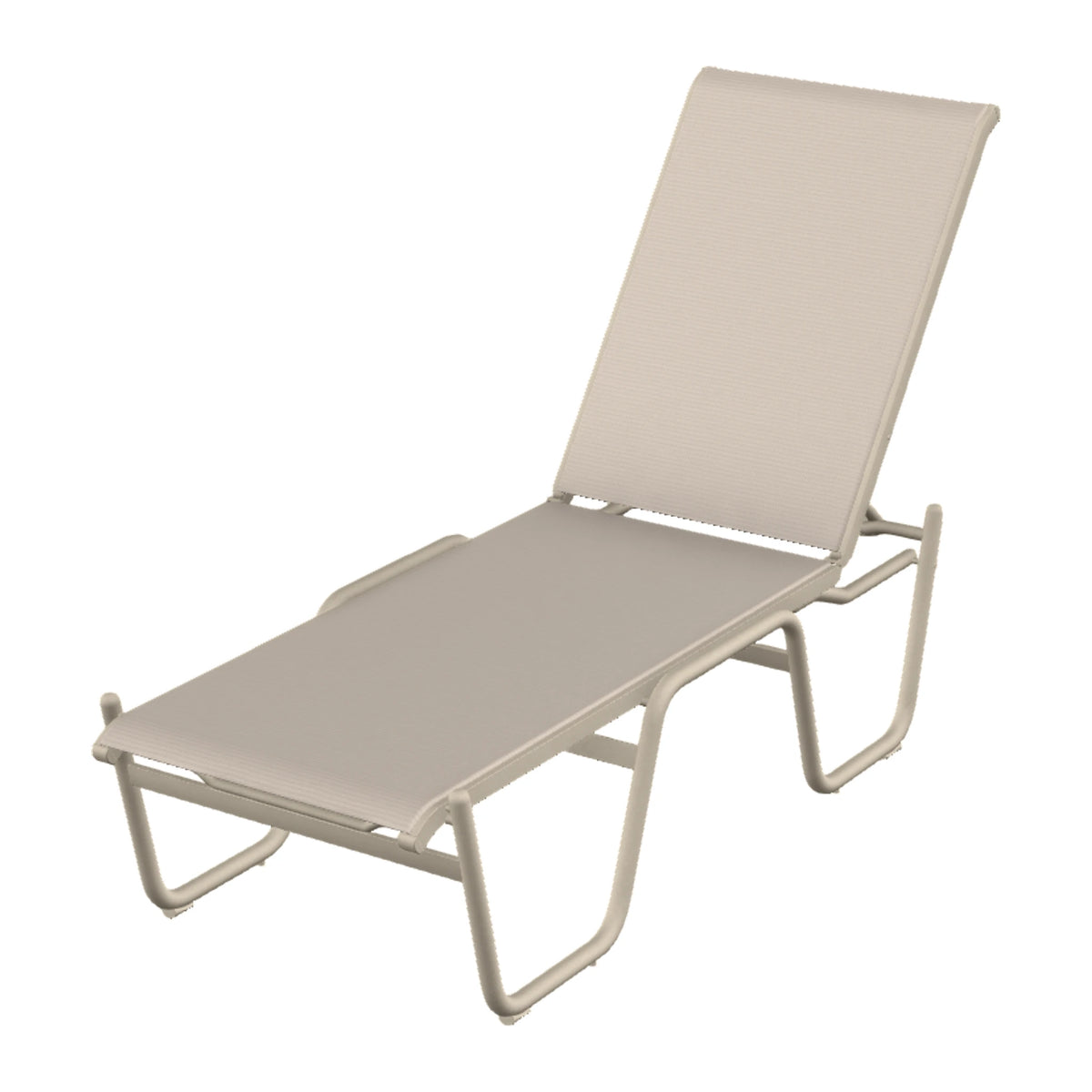 Gardenella Sling Armless Chaise (High Seat) — Desert Sand PC