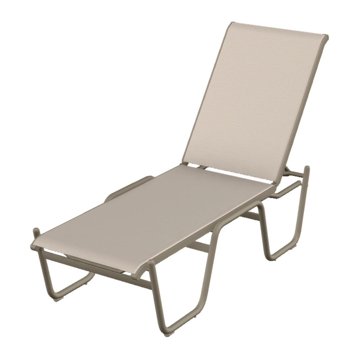 Gardenella Sling Armless Chaise (High Seat) — Storm PC