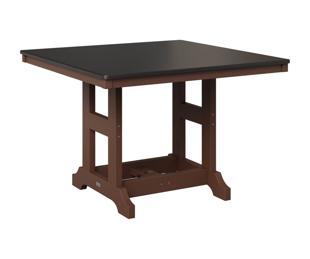 Garden Classic 44" Square Table - Hammered Top - Counter Height