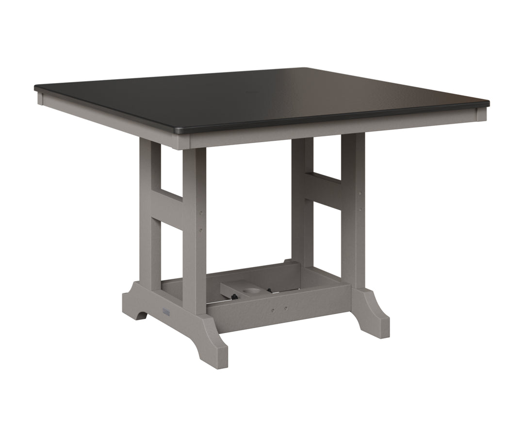 Garden Classic 44" Square Table - Hammered Top - Counter Height
