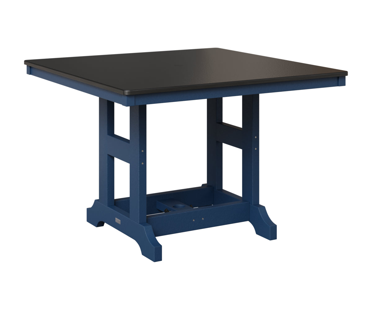 Garden Classic 44" Square Table - Hammered Top - Bar Height