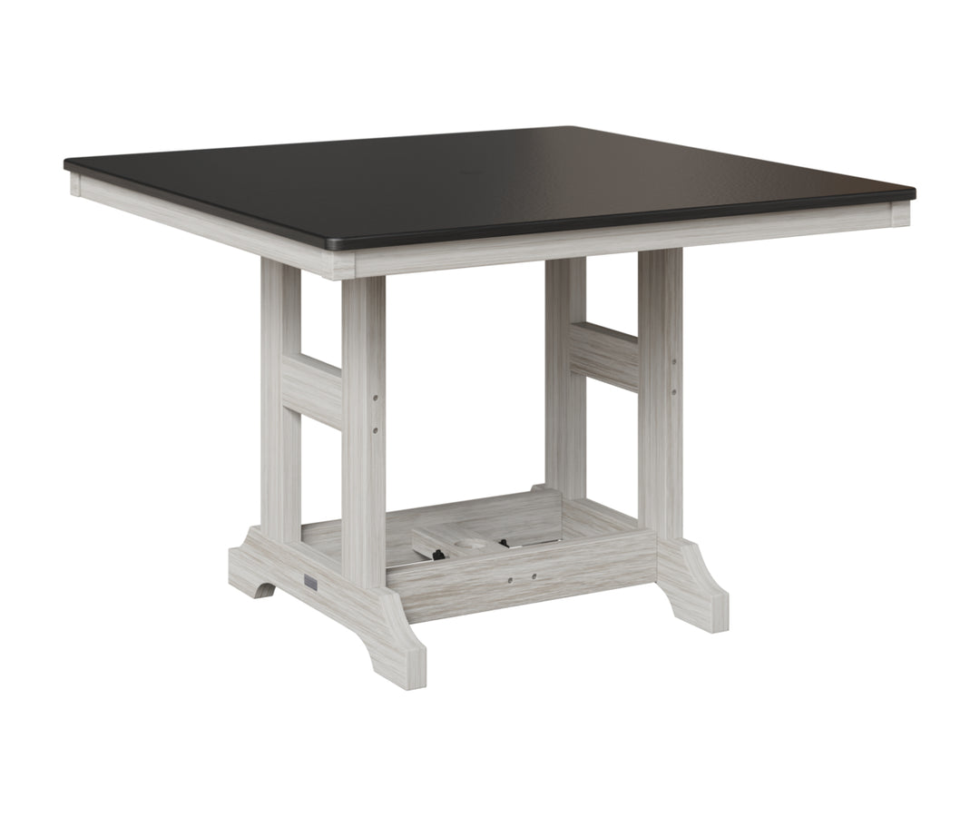 Garden Classic 44" Square Table - Hammered Top - Counter Height